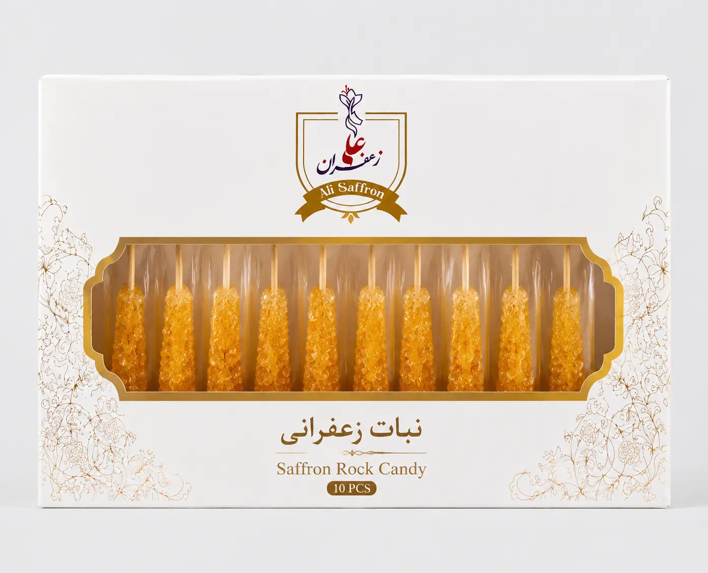 نبات نی‌دار چوبی ۱0 عددی با پر زعفران