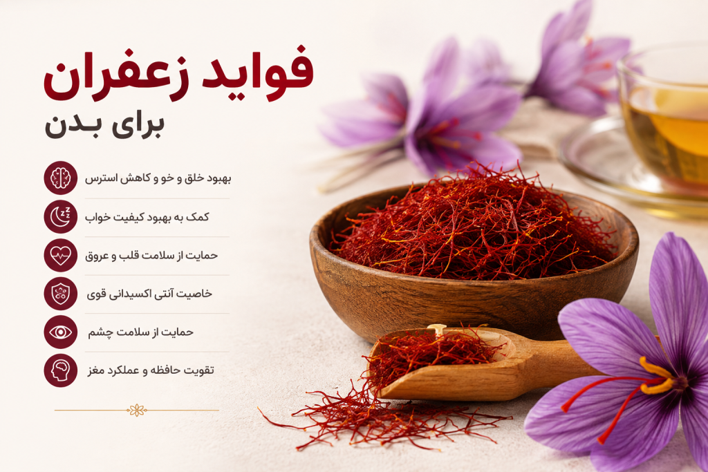 فواید زعفران برای بدن
